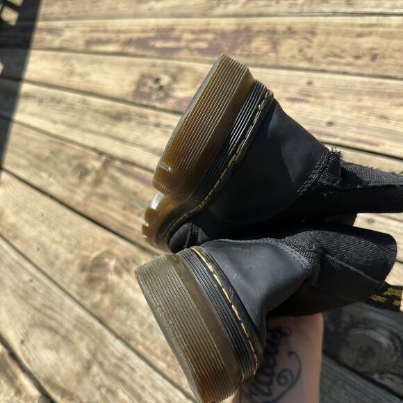 Dr. Martens Combs Mens Size 10 Black Classic Outdoor Lace Up Ankle Combat Boots